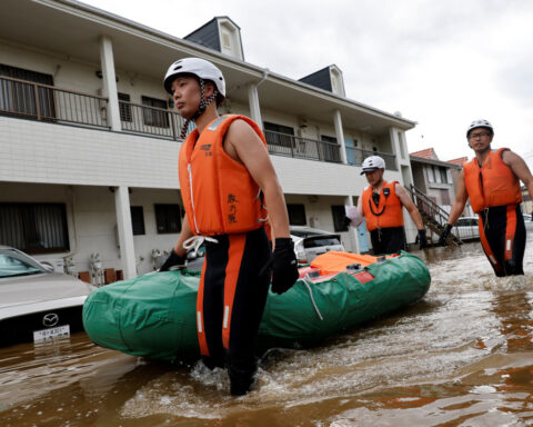Torrential rains brought by Japan typhoon kill four, NHK says