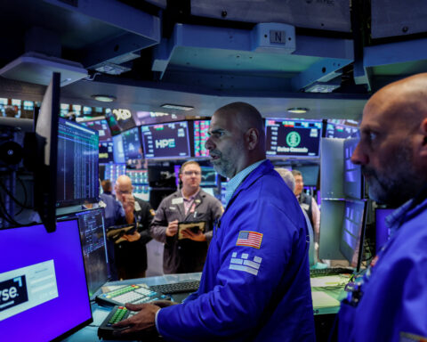 Wall St opens lower as oil, bond yields mover higher