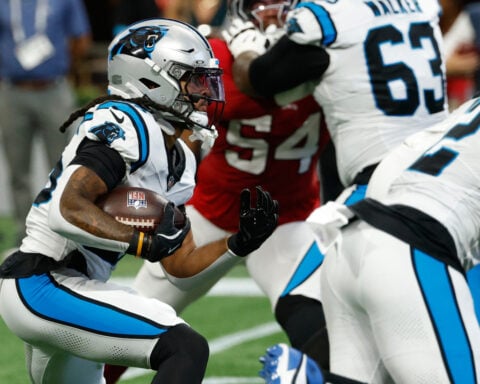 Panthers coach Dave Canales says RB Jonathon Brooks expected to miss 6-8 weeks