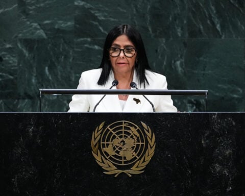 Venezuela's acting leader, at UN for first address, promises elections at the 'right moment'