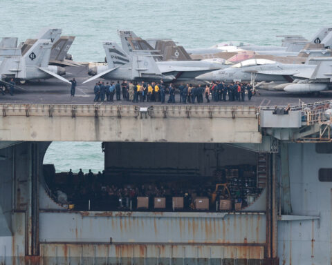 Eight attempted suicides during US aircraft carrier's extended mission