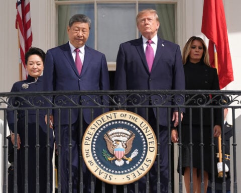 The Latest: Trump-Xi state dinner includes tech titans, sea bass and glitzy diplomacy