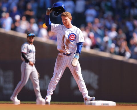 Cubs clinch 2nd straight playoffs trip by beating Marlins 2-1 as Crow-Armstrong joins 40-40 club