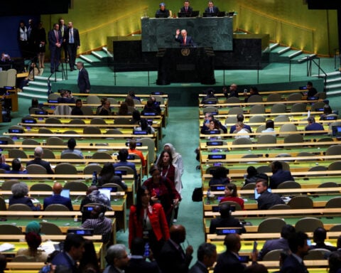 At UN, Netanyahu defends Israel as delegates walk out