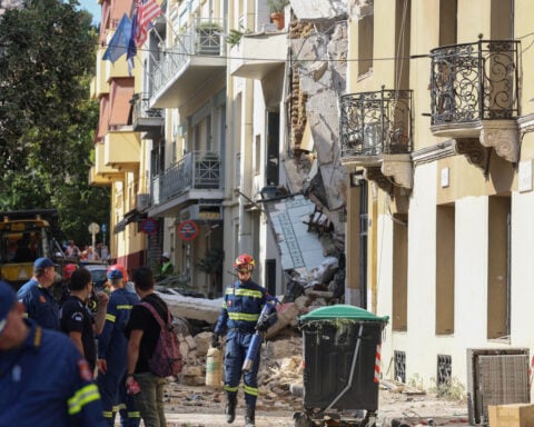 Five missing after explosion fells building in heart of touristic Athens