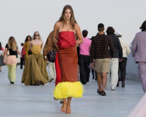 Demna sells a new Gucci fantasy as Moschino’s new designers loosen up the joke