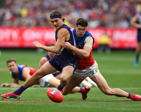 A three-peat for the Brisbane Lions: a trio of Australian rules football titles in a row
