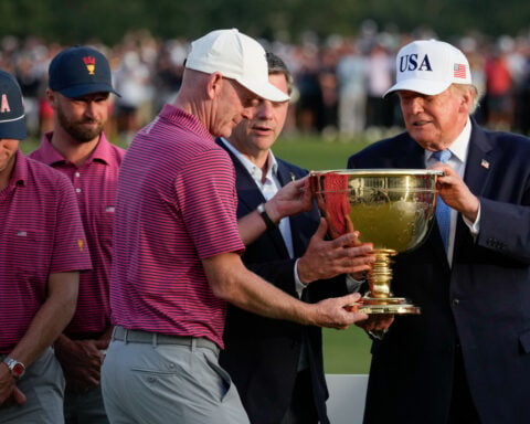 Trump's golf tour takes him back to the Presidents Cup