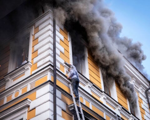 Russian drones hammer apartments, offices and a cultural landmark in Ukraine, killing 7