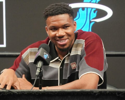 Iguanas have become Giannis Antetokounmpo's 1st opponent in his Miami Heat era