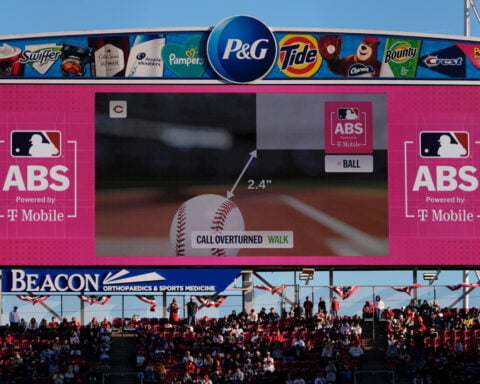 MLB average game time up nearly 4 minutes to 2:42, partly because of robot umpires