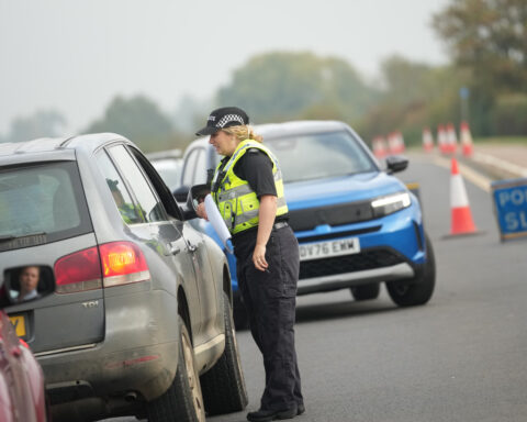 British police find no explosives but questions remain after arrests near a US-run military base