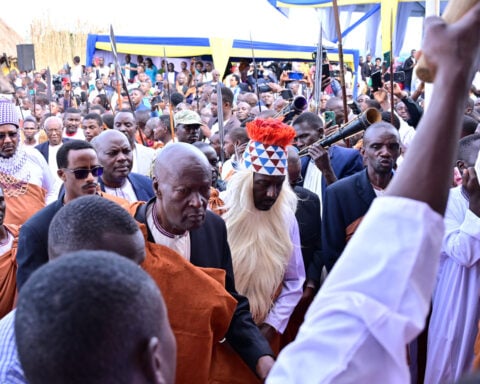 A TV journalist is crowned king of a traditional monarchy in Uganda