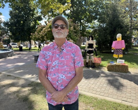 Scarecrow display featuring Rocky Horror character will stay up after complaints