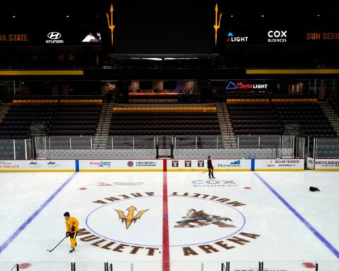 Parents of Arizona State hockey player who collapsed call for coaches to be placed on leave