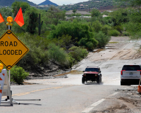 Hurricane Polo's remnants bringing more rain to flood-struck US Southwest