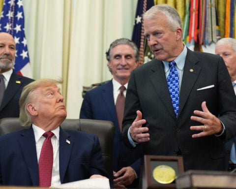 Trump plugs $54 billion natural gas project in Alaska, flanked by a senator in a tight race