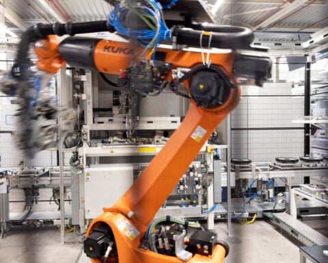 Euro zone factory growth accelerates again in September, PMI shows
