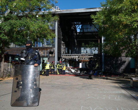 French high school students set fires, clash with police in anger over school conditions