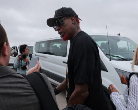 Trump appears at Texas rally with former NBA star Dennis Rodman