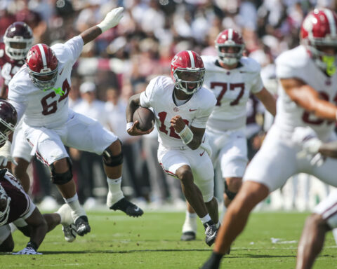 Keelon Russell accounts for 4 TDs as No. 7 Alabama routs No. 16 Mississippi State 56-23