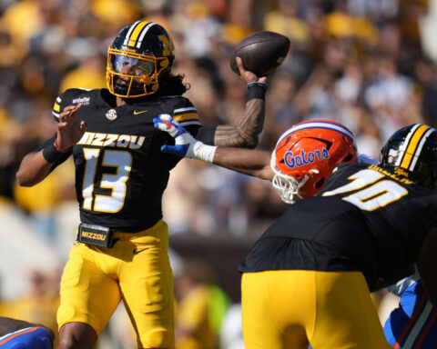 No. 25 Missouri trounces No. 8 Florida 45-17 to snap 9-game skid against Top 25 opponents