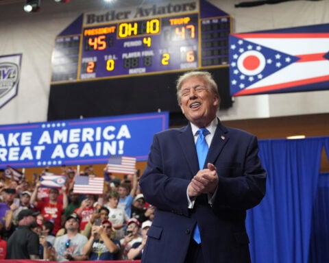Trump defends data centers in Ohio as he rallies to boost Jon Husted in a tight Senate race