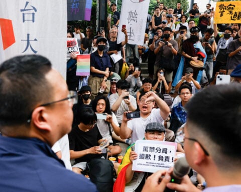 Rare police raid of Taipei gay bar sparks angry protest