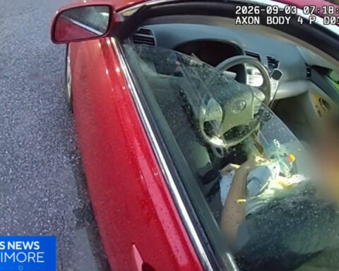 Body camera footage shows moment officer shoots woman in Baltimore County