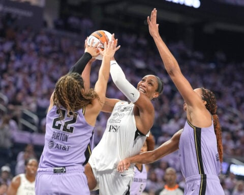 Gabby Williams leads the way again for Valkyries, who beat Las Vegas 71-60 in Game 1 of WNBA semis