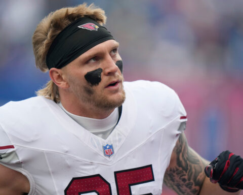 NFL says it is looking into an official cursing at Cardinals tight end Trey McBride