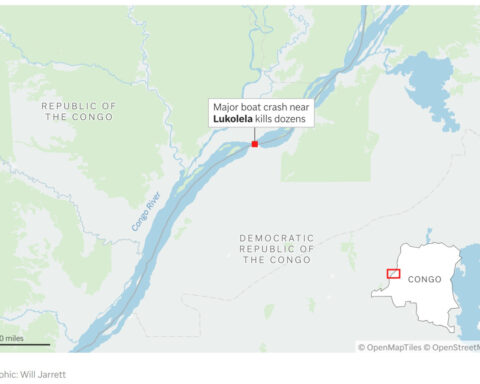 Boat collision on the Congo River killed at least 30 and dozens are missing, Congolese officials say