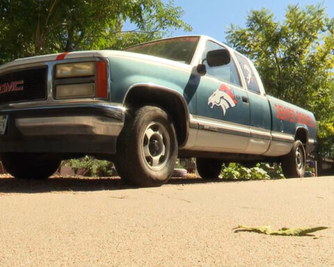 Broncos super-fan shows his love for the team with special truck and home