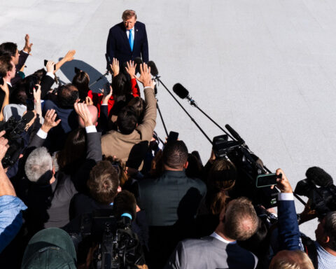 The Latest: Trump visits Nebraska in pre-midterms blitz to reassure GOP voters about the economy