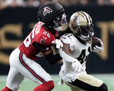 Bijan Robinson powers Falcons past Saints 45-24 on the 20th anniversary of the Superdome's reopening