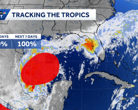 Near 100% chance of tropical development in the Gulf; Isaias likely this week