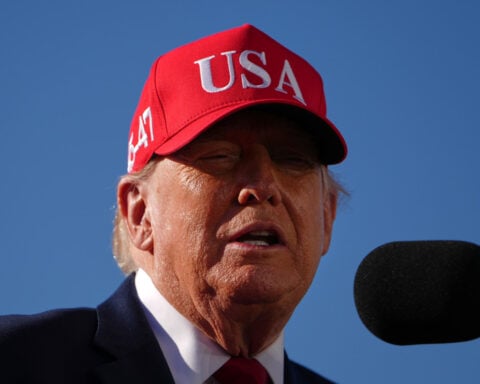 Trump highlights a big new defense project in Maryland, a blue state whose governor didn't attend