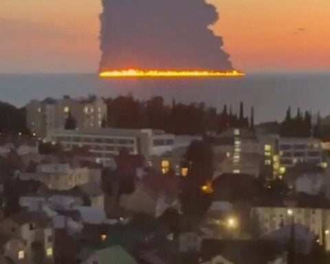 Russia says tanker crew rescued in Black Sea after attack set ship ablaze