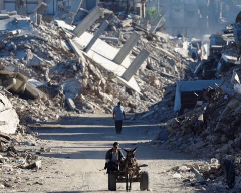Israelis mark three years since Hamas attack that set off Gaza assault