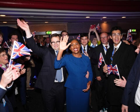 UK Conservative leader says the party is reviving and rules out a pact with Farage's Reform UK