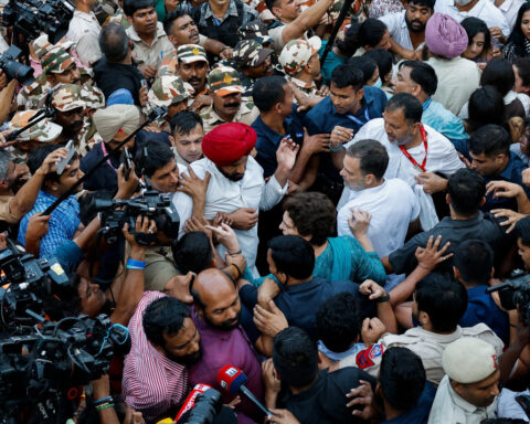 Rahul Gandhi, Indian opposition lawmakers detained over election chief protest for second day