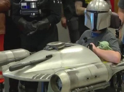Twin Cities boy gets Star Wars-themed wheelchair costume