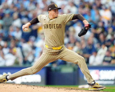 Two star pitchers are facing the choice between being on the mound or in the delivery room. It’s not an easy decision