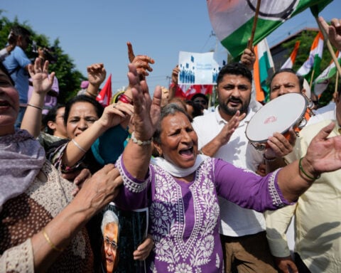 Indian opposition leader Rahul Gandhi detained during protest against election chief