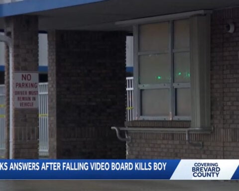 Family demands answers after video display board falls on boy at Florida school, killing him