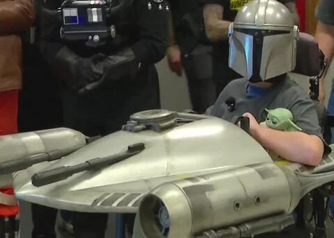 Twin Cities boy gets Star Wars-themed wheelchair costume