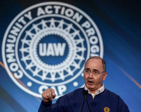 UAW President Shawn Fain declares victory in race for second term