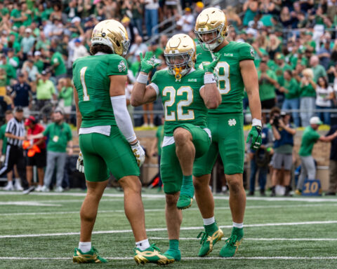 No. 3 Notre Dame uses big plays to rout Stanford 58-7 for its 16th straight victory
