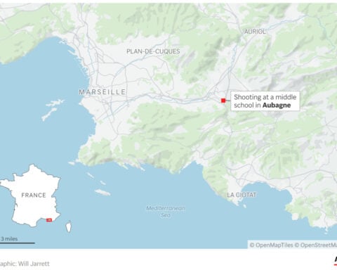French police detain student suspected of shooting the principal and a teacher at his school