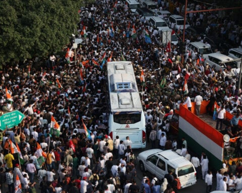 Indian opposition marches to Supreme Court, seeks suspension of voter list changes